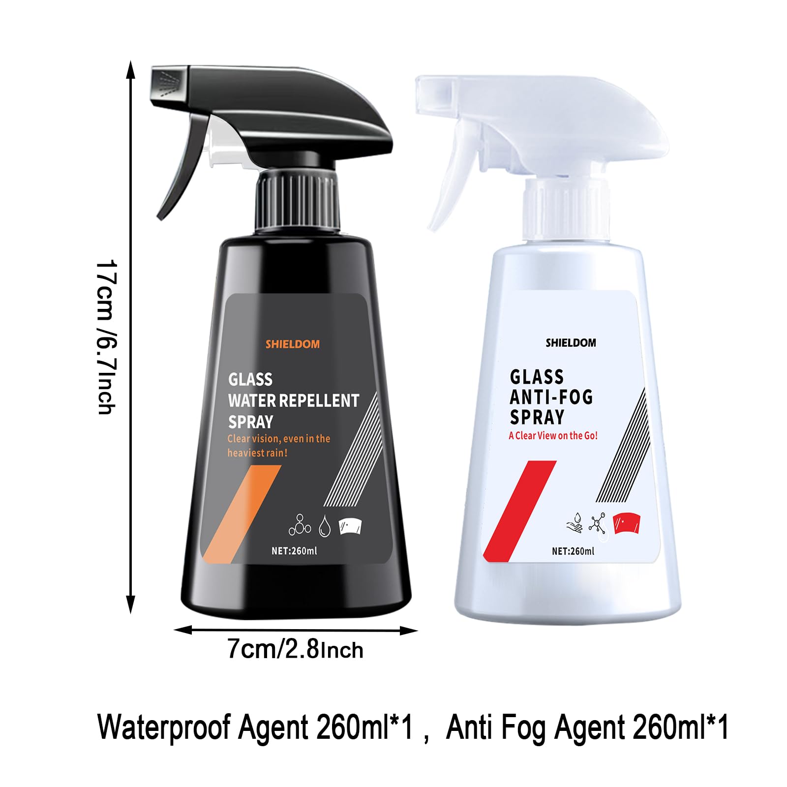 Shieldom versatile spray on different glass surfaces like mirrors and screens.