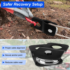 Shiguan Winch Snatch Block 8000lbs cable-fit; compatible with 3/16–1/4 inch cables.