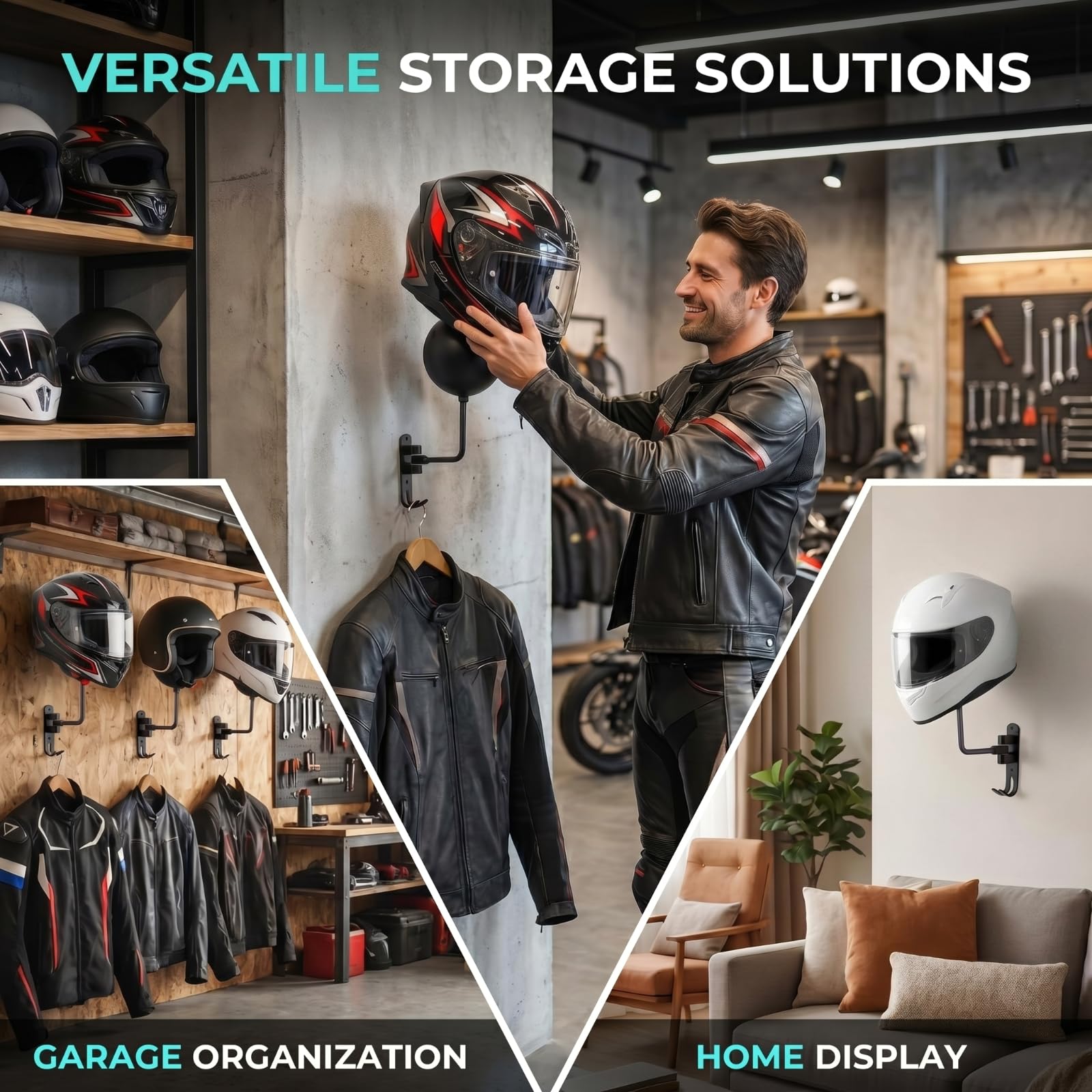 Shimeyao double-hook storage holds coats hats and accessories