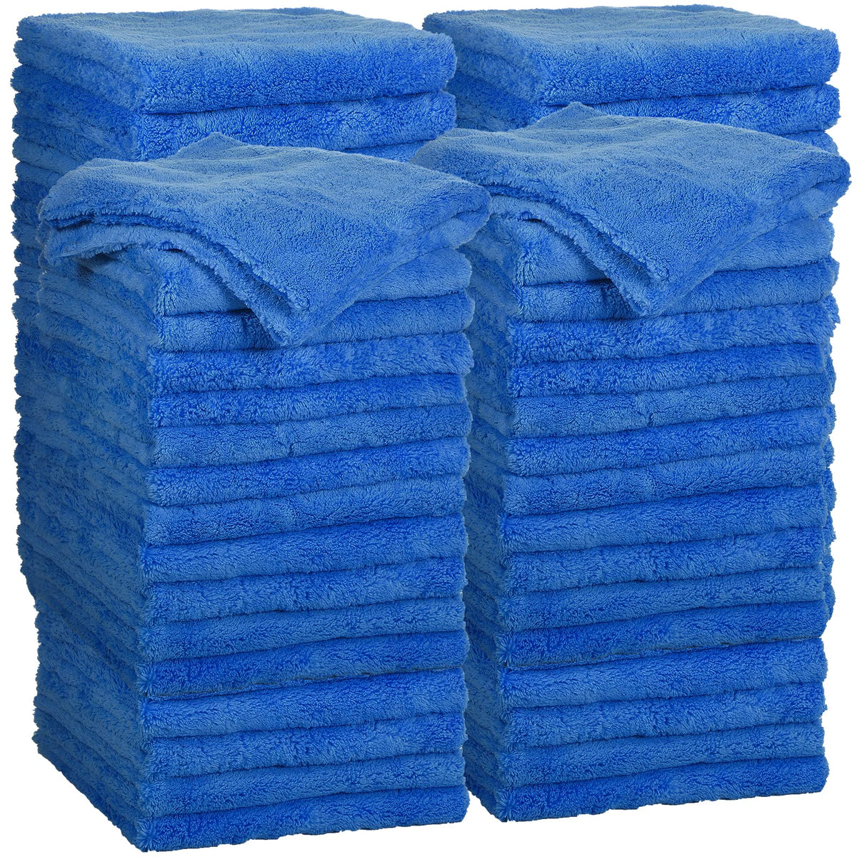 Shimeyao edgeless microfiber towels in a 30-piece pack for safe car detailing.