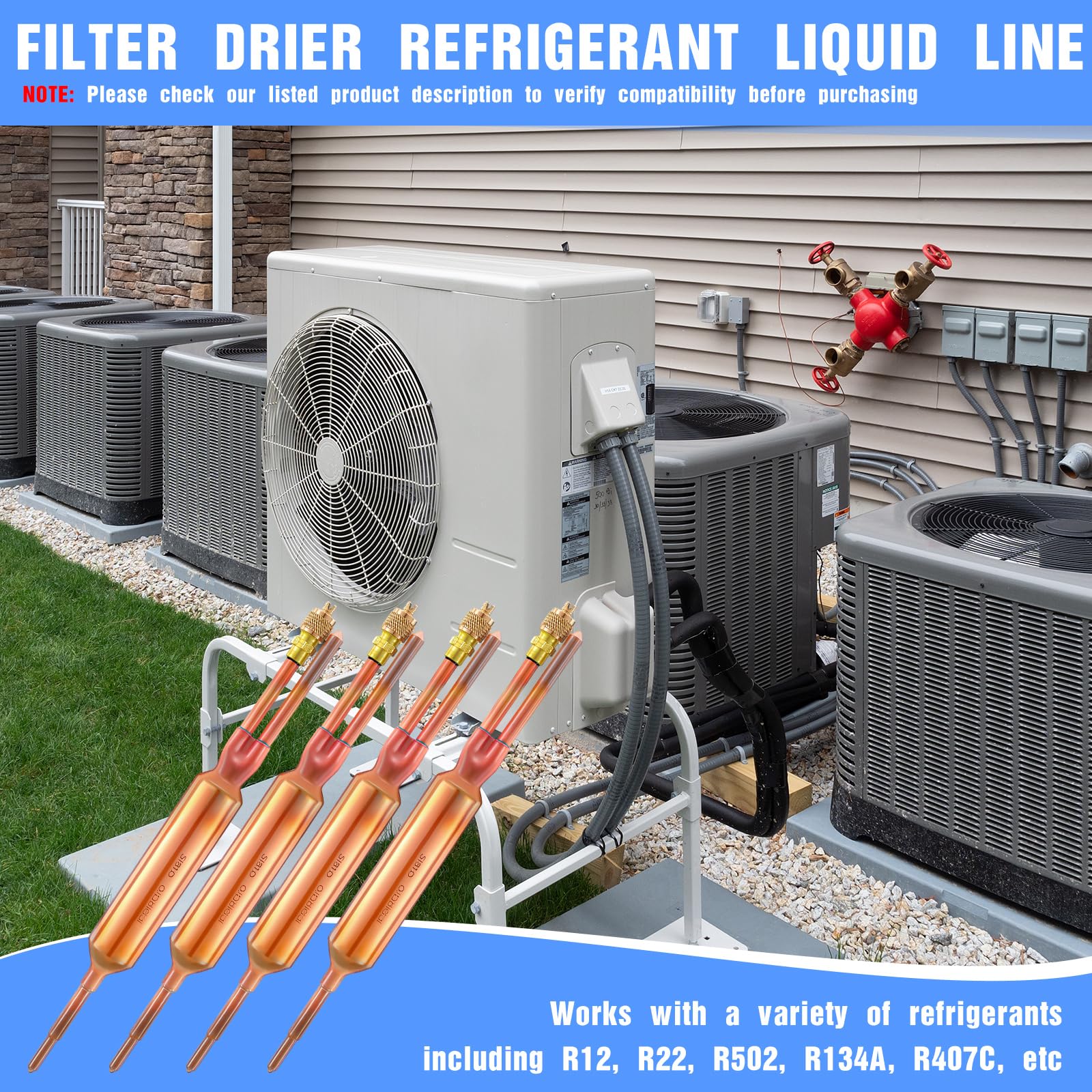 Shimeyao filter drier 1/4 x 1/4 connections optimize compatibility.