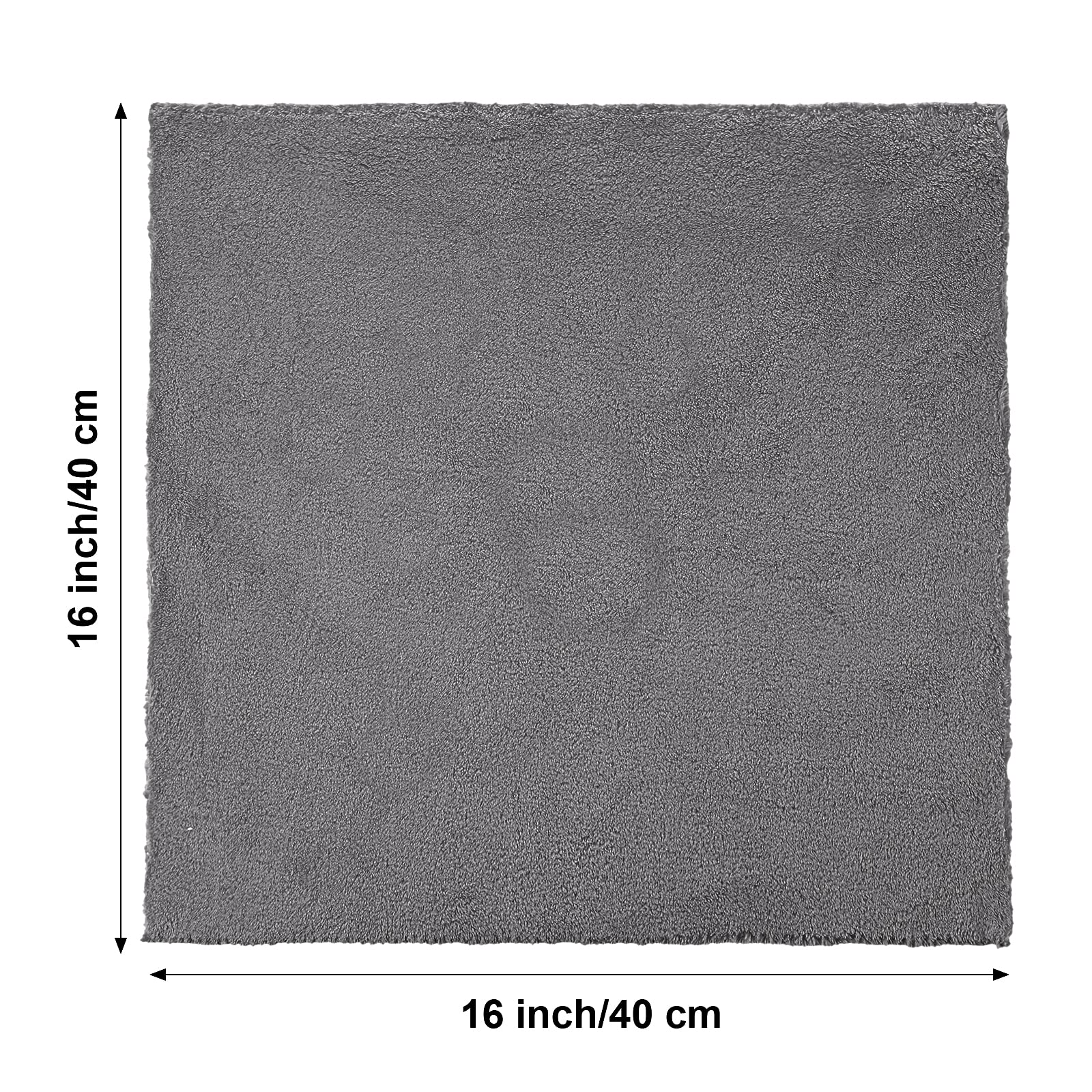 Shimeyao gray microfiber towels offer high absorbency for fast drying and minimal residue.