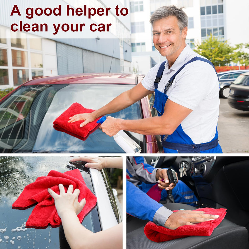 Shimeyao versatile red towels suit cars, boats, and home cleaning.