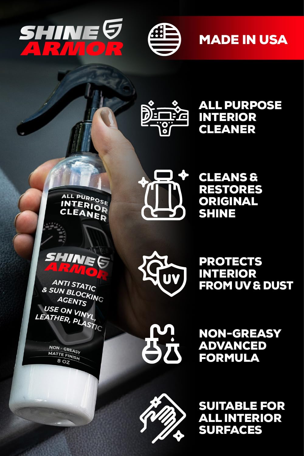 SHINE ARMOR bundle packaging showcases the complete car care duo.