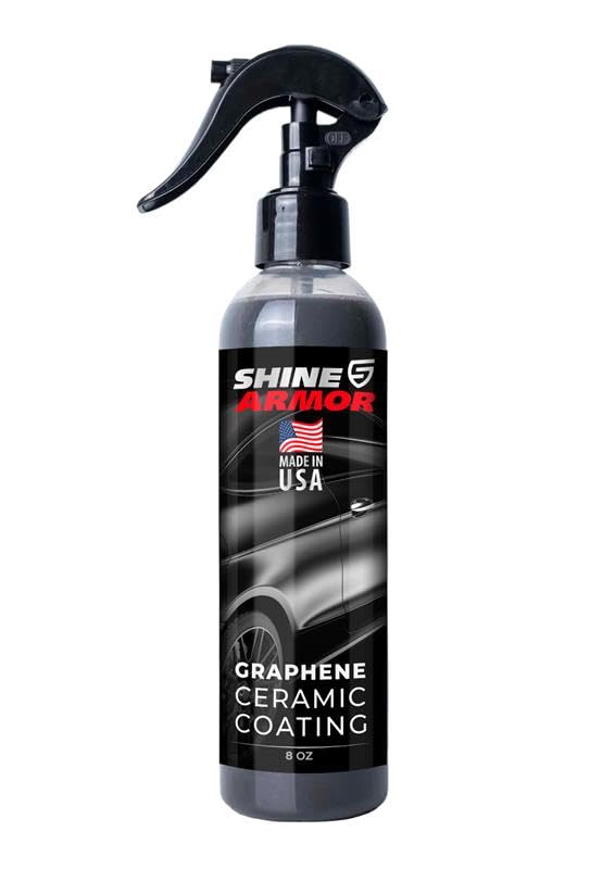SHINE ARMOR Graphene spray bottle in action with easy application