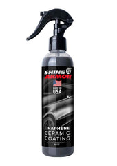 SHINE ARMOR Graphene spray bottle in action with easy application