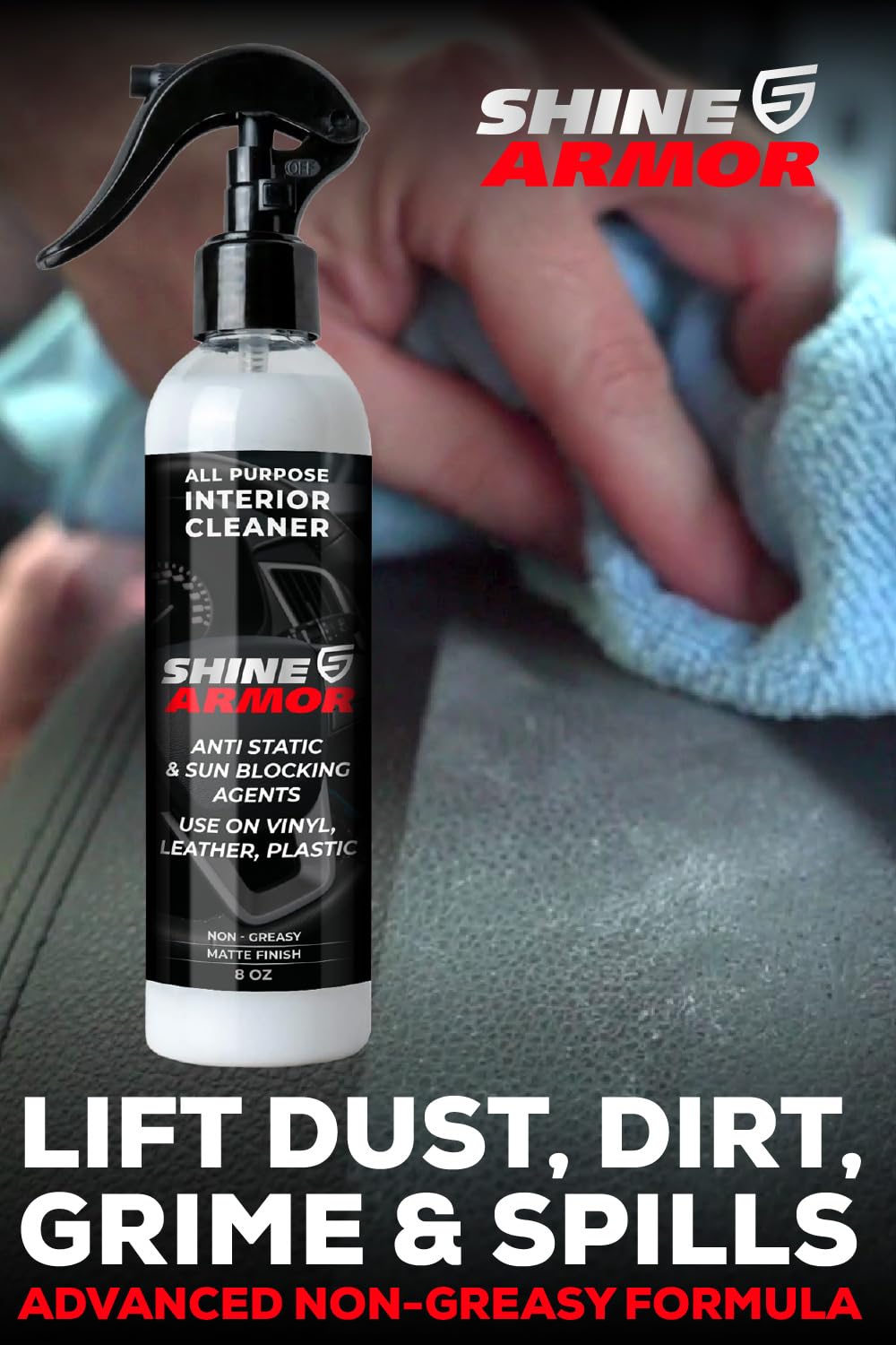 SHINE ARMOR long-lasting protection implied by professional-grade formulas and regular use.