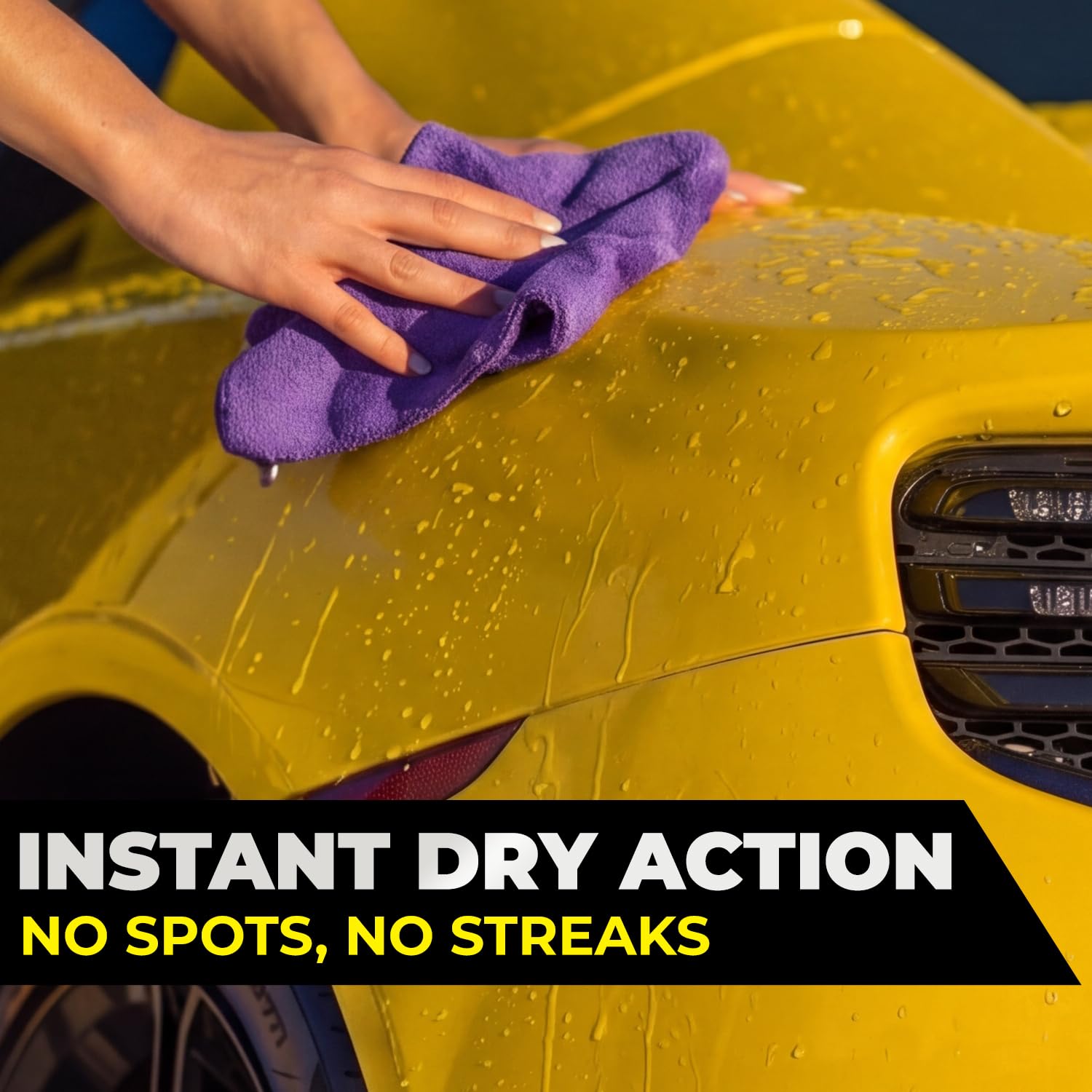 SHINE ARMOR spray wax on vehicle exterior demonstrates easy even coverage and lasting gloss.