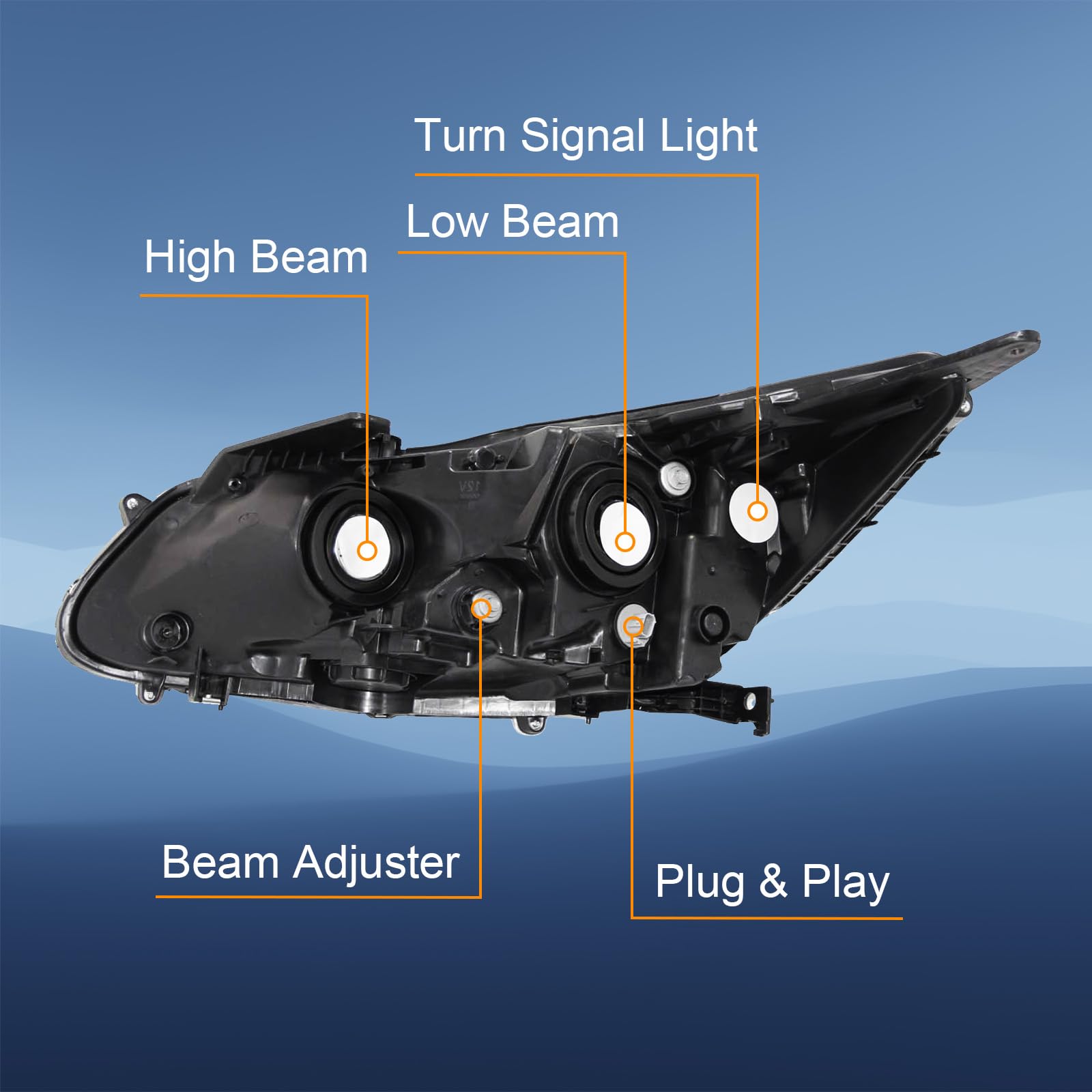 SHINESELL ABS housing and polycarbonate lens offer durable, weather-ready illumination.