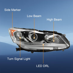 SHINESELL LED DRL headlight close-up highlighting integrated daytime running light.
