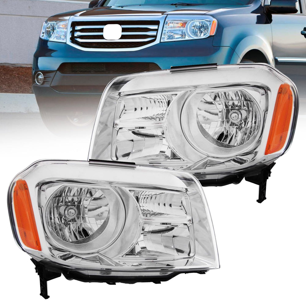SHINESELL Pilot headlights assembly front-left deliver clear halogen illumination for night driving