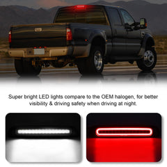 SHINEFIT 3rd brake light shown from rear view emphasizing night illumination