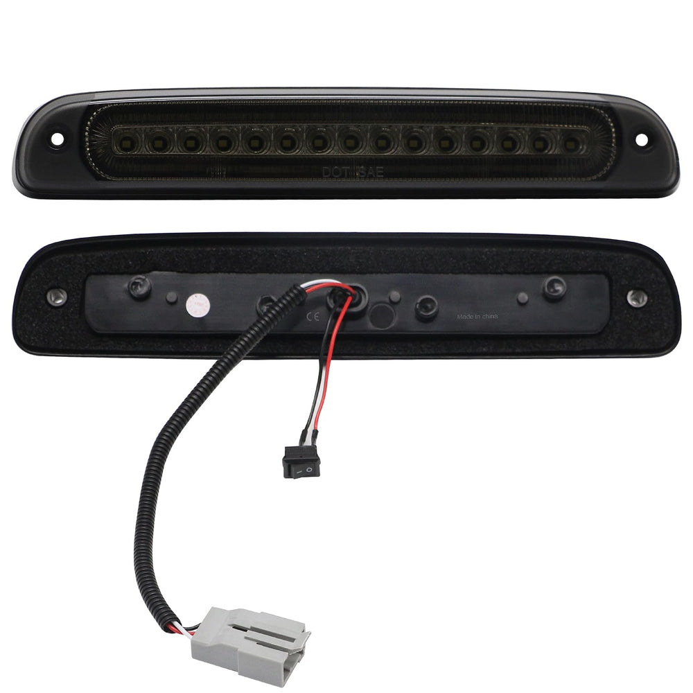 Close-up of SHINEFIT 3rd brake light with smoked lens and durable finish