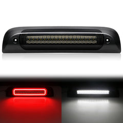 SHINEFIT LED third brake light for Silverado/Sierra with smoked lens enhances rear visibility.