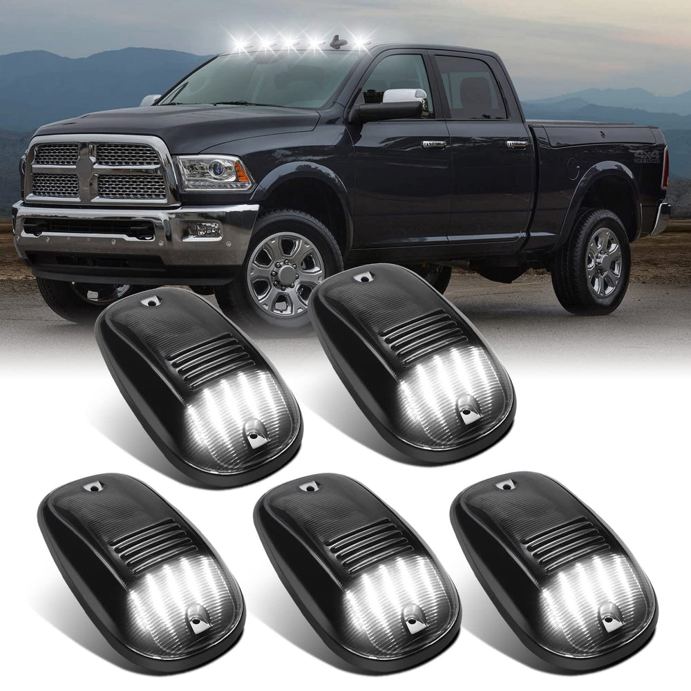 SHINEFIT smoke cab light front view enhances night visibility for Ram trucks