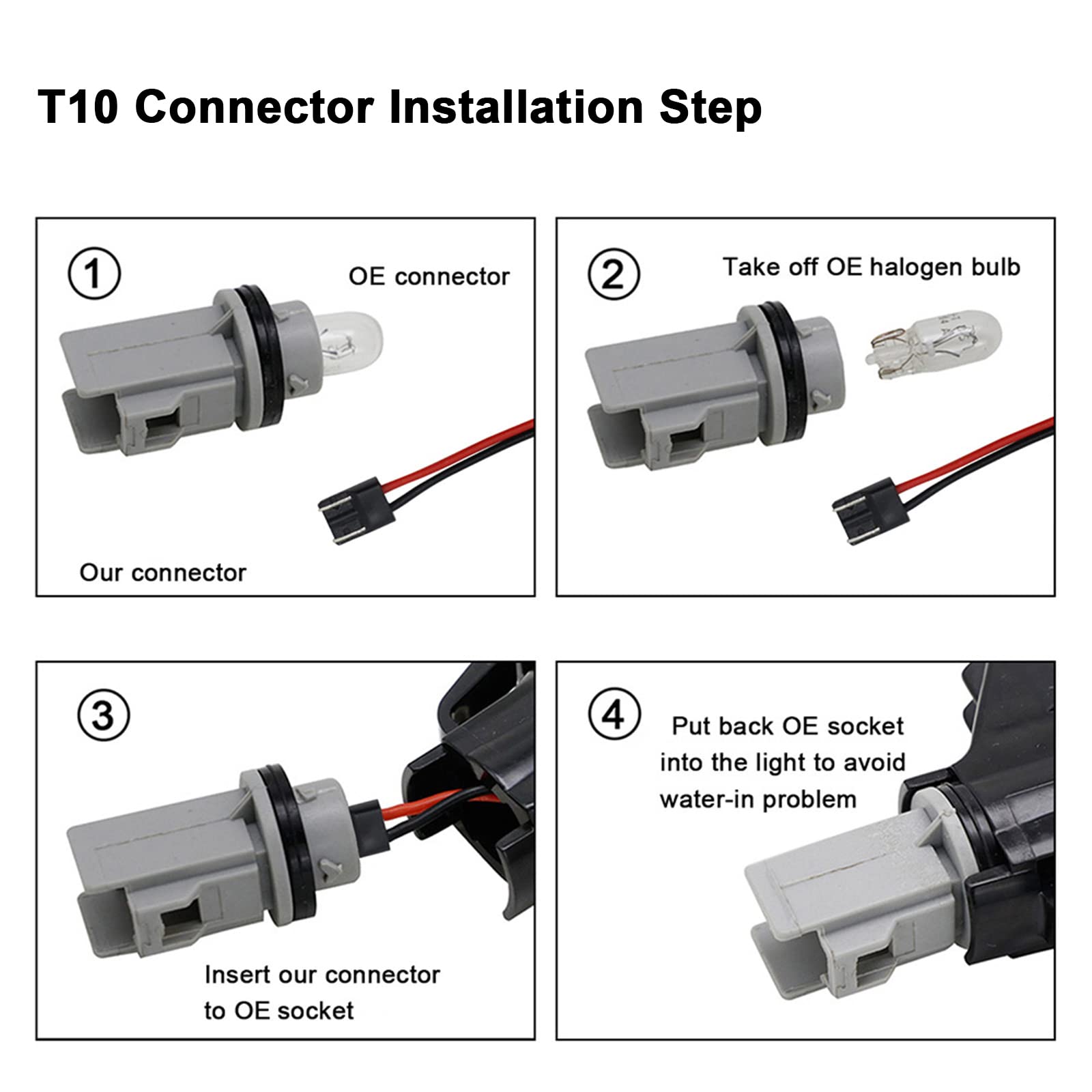 Wiring harness not included confirms compatibility with factory cab lights