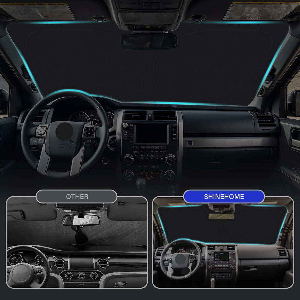 SHINEHOME 4Runner sun shade interior protection for leather surfaces