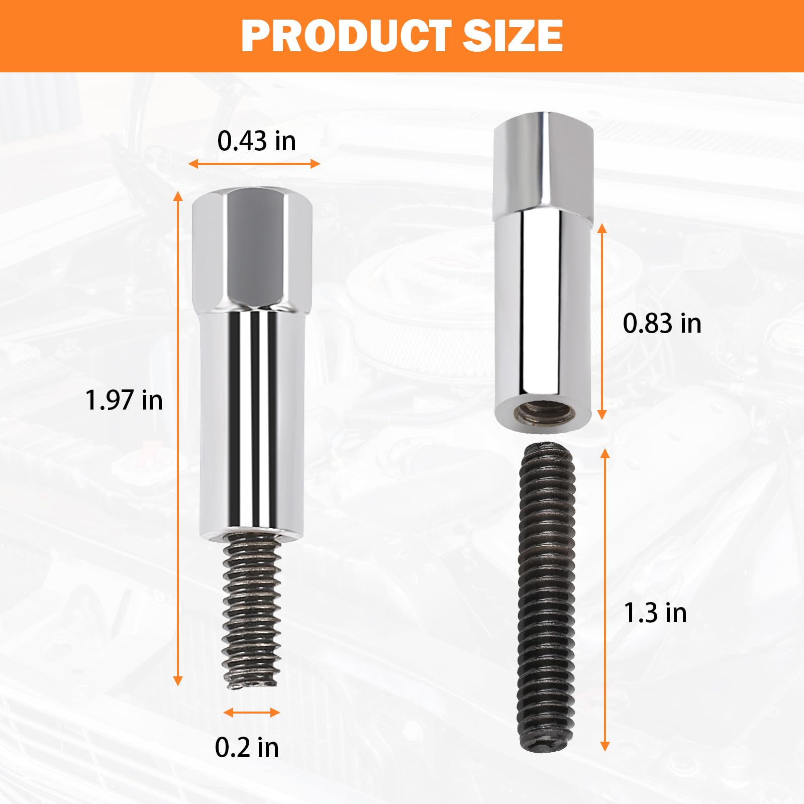 SHINEHOME SBC valve cover bolts kit helps Chevy engines maintain secure sealing.