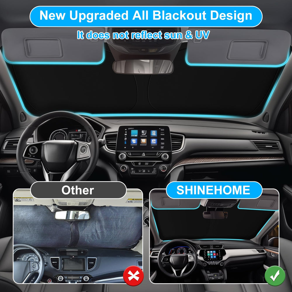 SHINEHOME CR-V sun shade interior protection helps maintain dashboard finish.