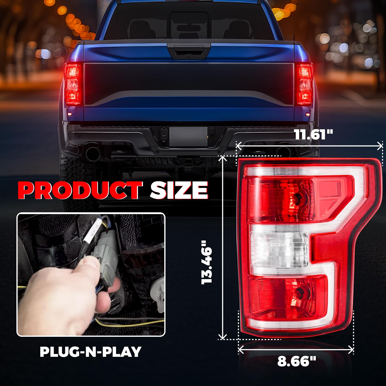 SHINEHOME F150 ABS housing resists impacts and weather