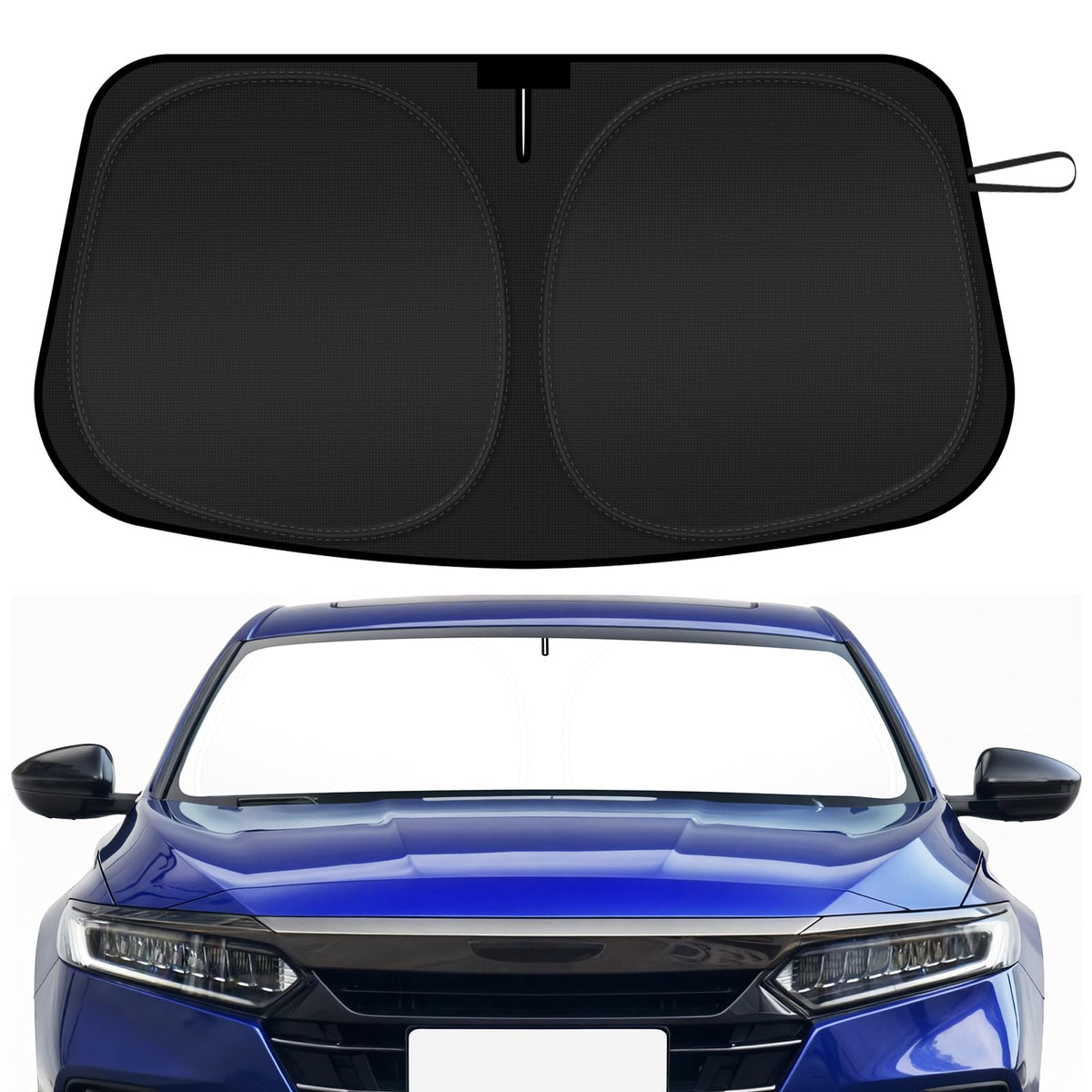 SHINEHOME Honda Accord 210T sunshade fits front window and blocks heat