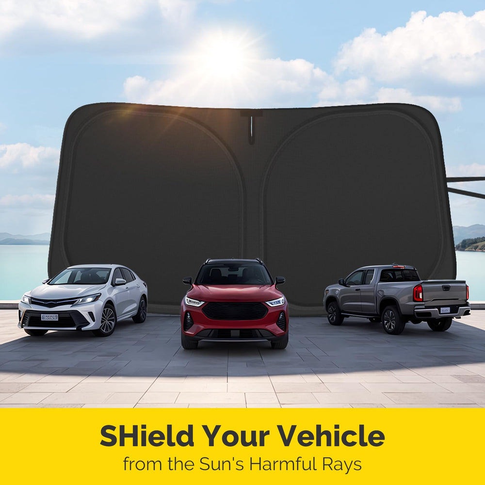 SHINEHOME Interior protection and potential AC efficiency with sun shade.