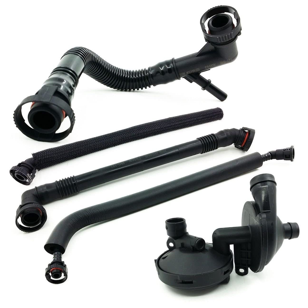 SHINEHOME PCV hose kit for BMW E46 front view, ready for reliable crankcase ventilation.
