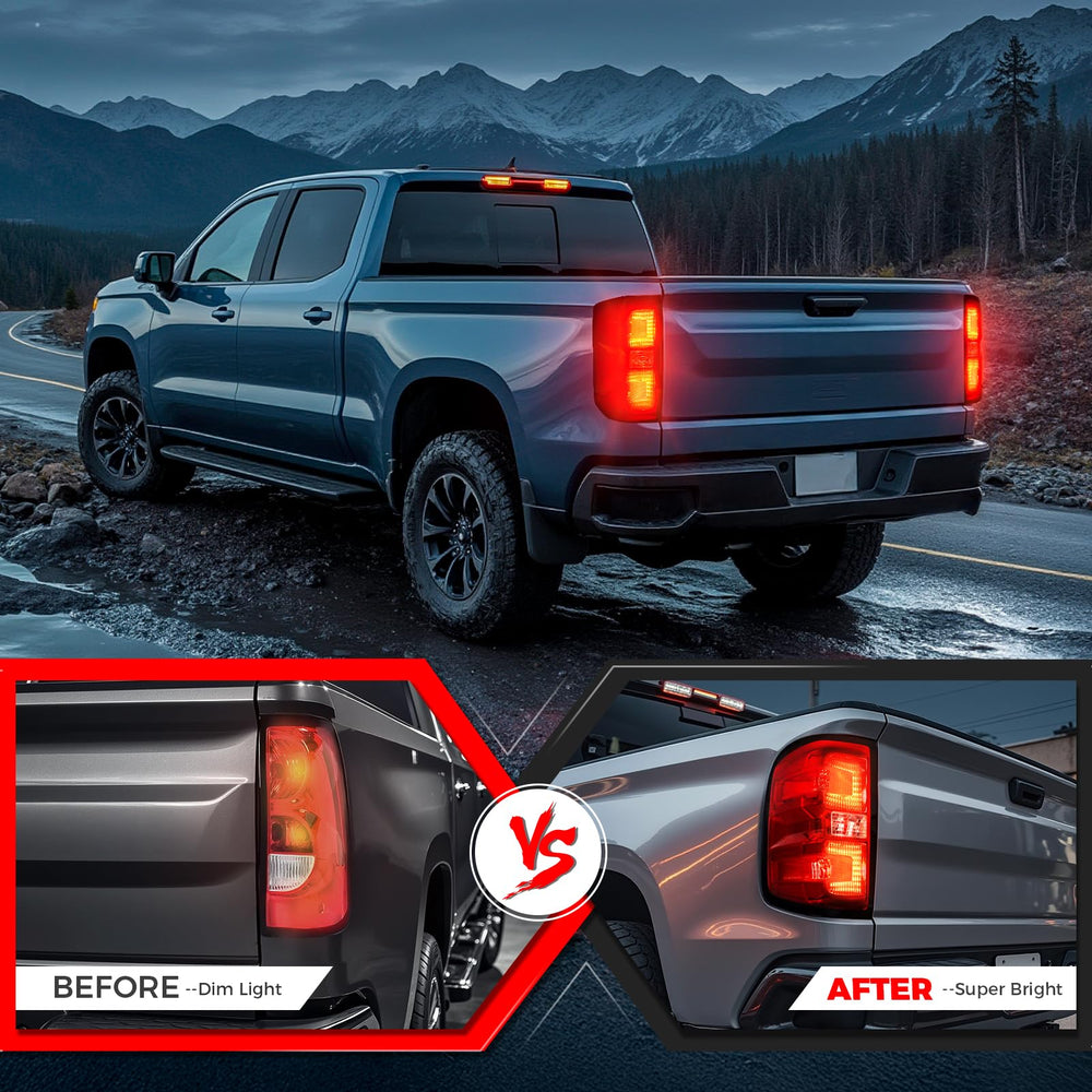 SHINEHOME Silverado tail light lens is durable and long-lasting.