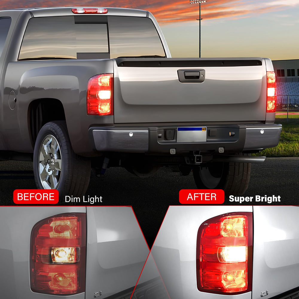 SHINEHOME Silverado tail lights IP68 waterproof design for reliable performance in rain