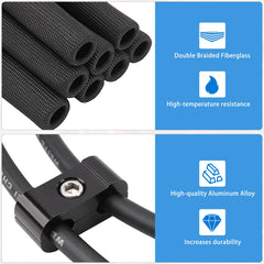 SHINEHOME spark plug boot heat sleeve protects wires from high engine heat.