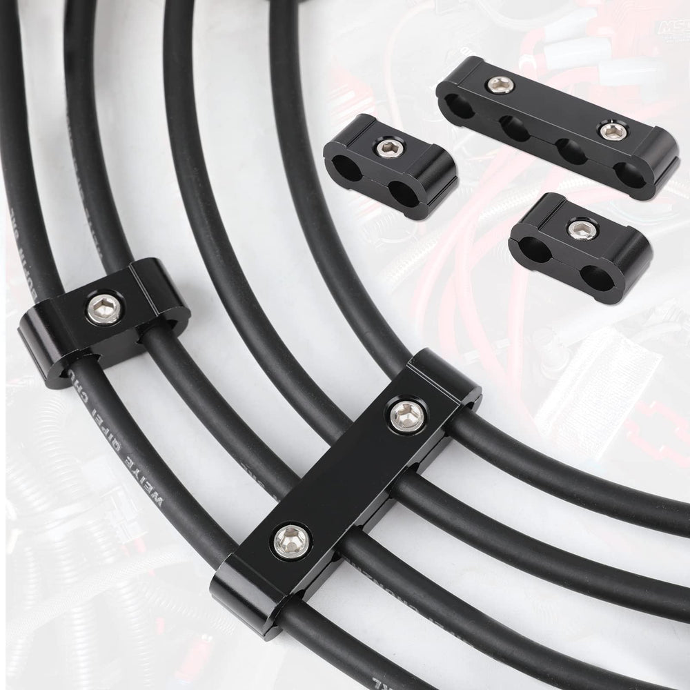 SHINEHOME spark plug wire clamp holder secures wiring under the hood.