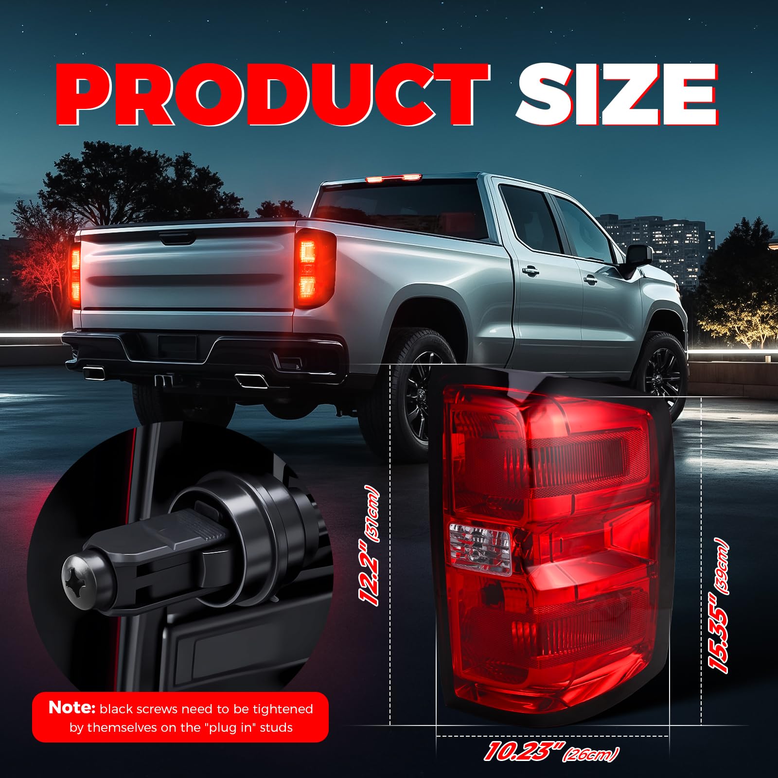 SHINEHOME tail light harness and connectors enable plug-and-play setup.
