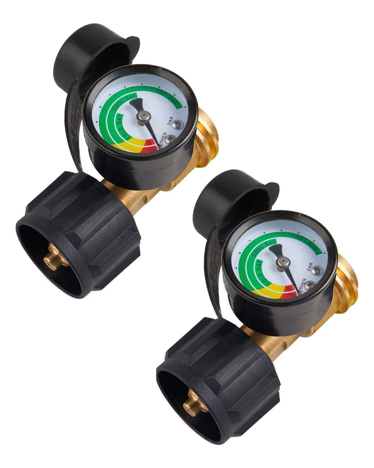 SHINESTAR upgraded propane tank gauge front view with clear readings