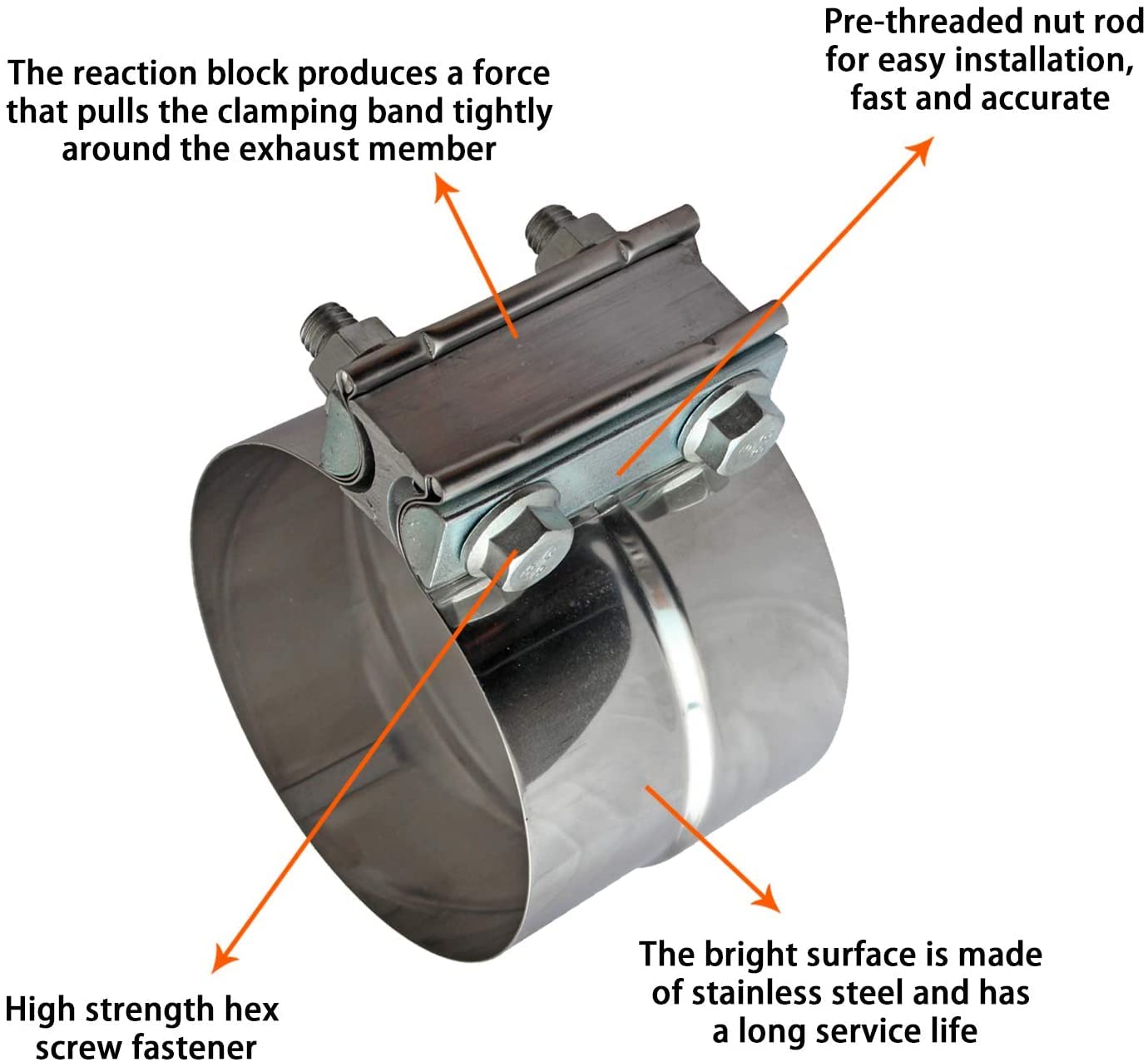 Shineyoo 304 stainless steel clamp demonstrates corrosion resistance.