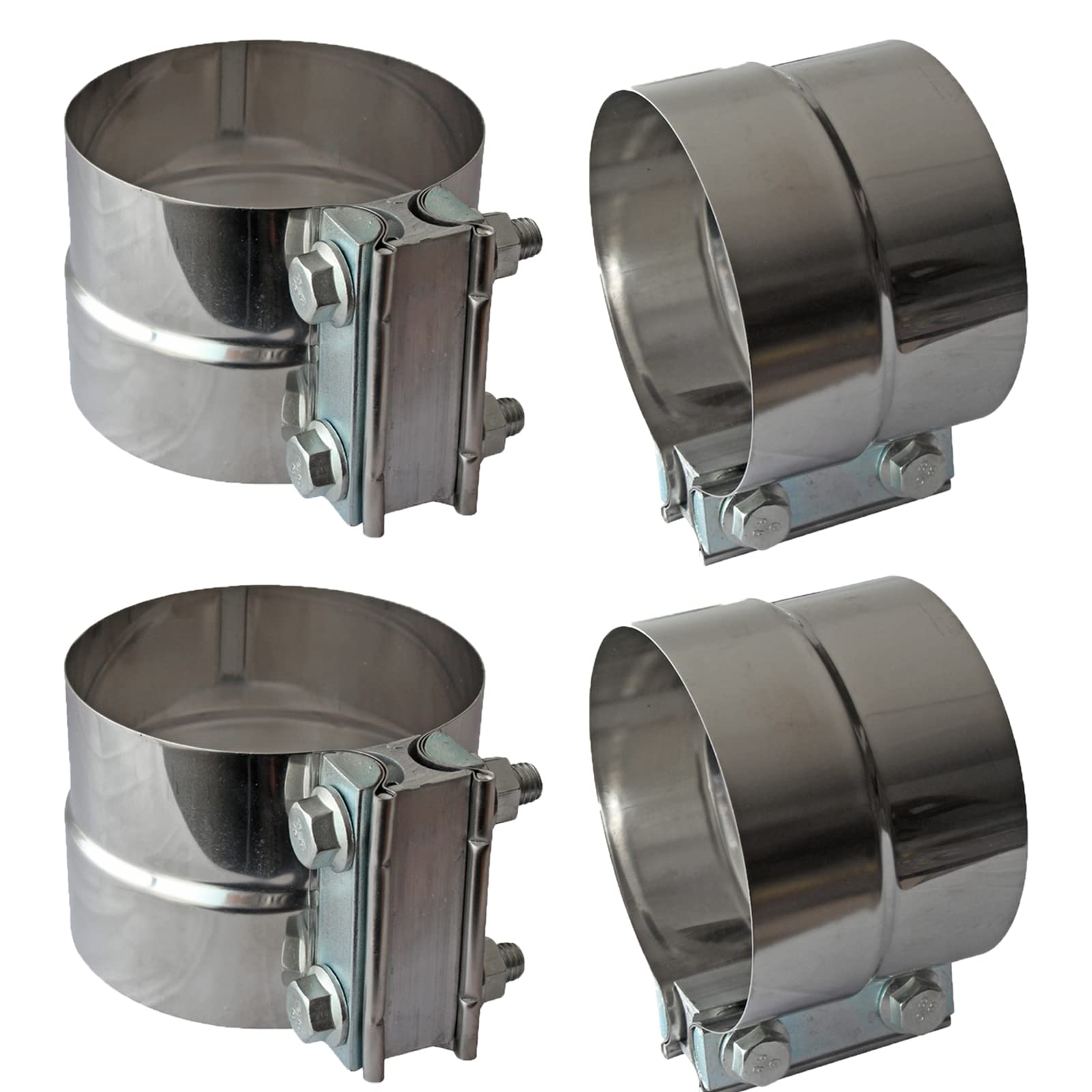 Shineyoo 4inch lap joint clamp closeup shows durable stainless steel.