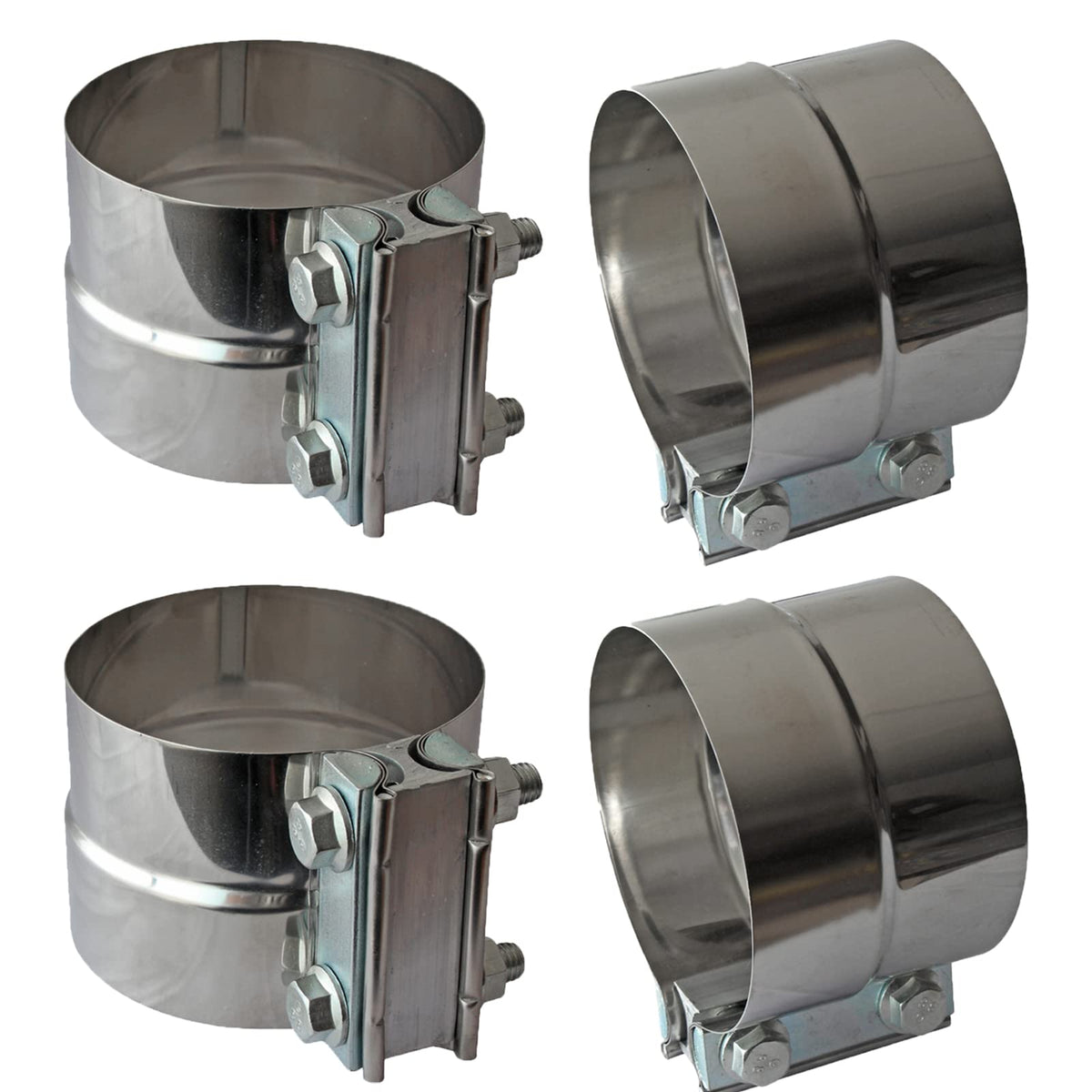Shineyoo 4inch lap joint clamp closeup shows durable stainless steel.
