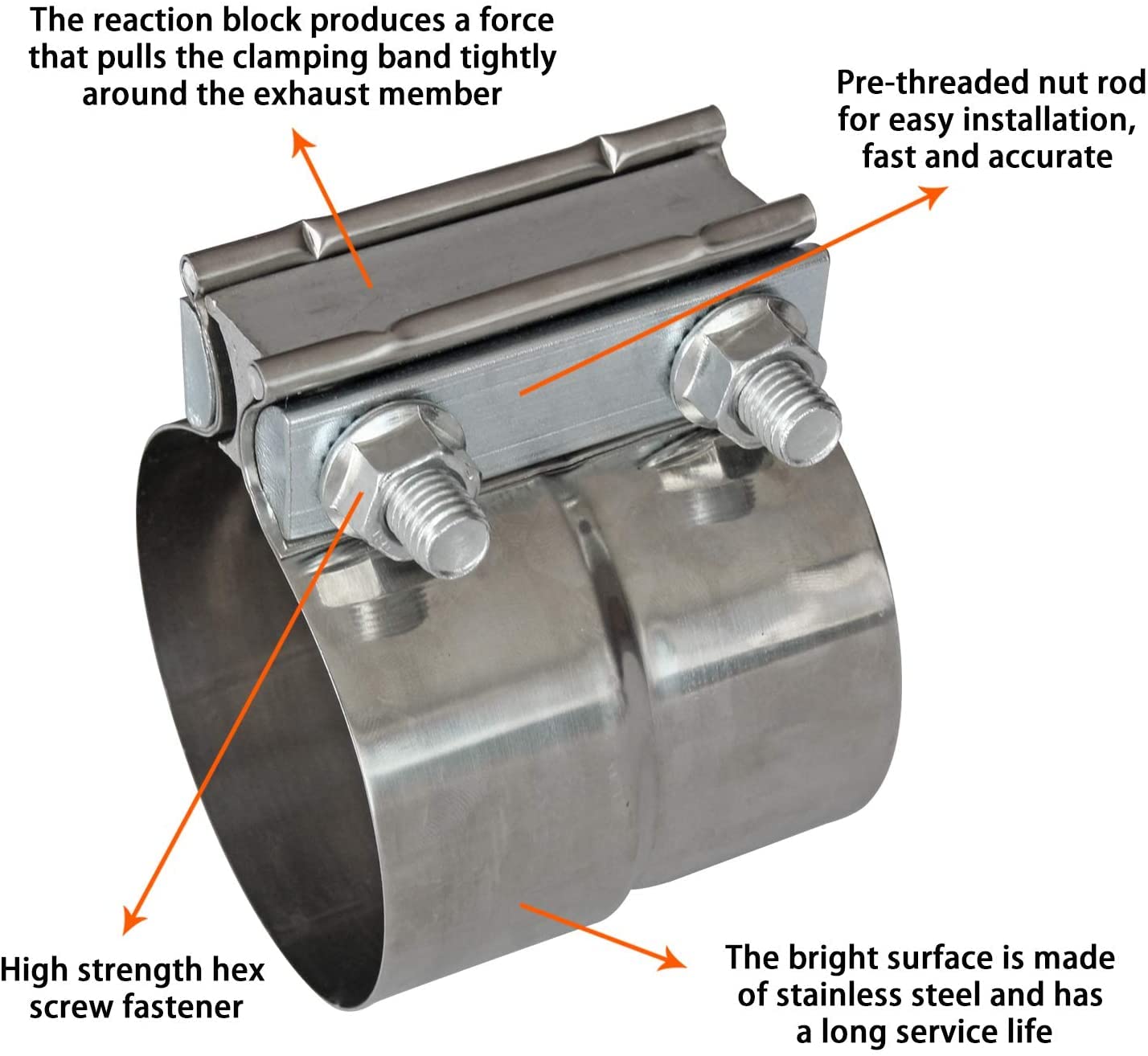 Shineyoo clamp installed on a pipe connection for secure, serviceable join.