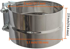 Shineyoo 5inch installation closeup shows easy installation and secure fit.