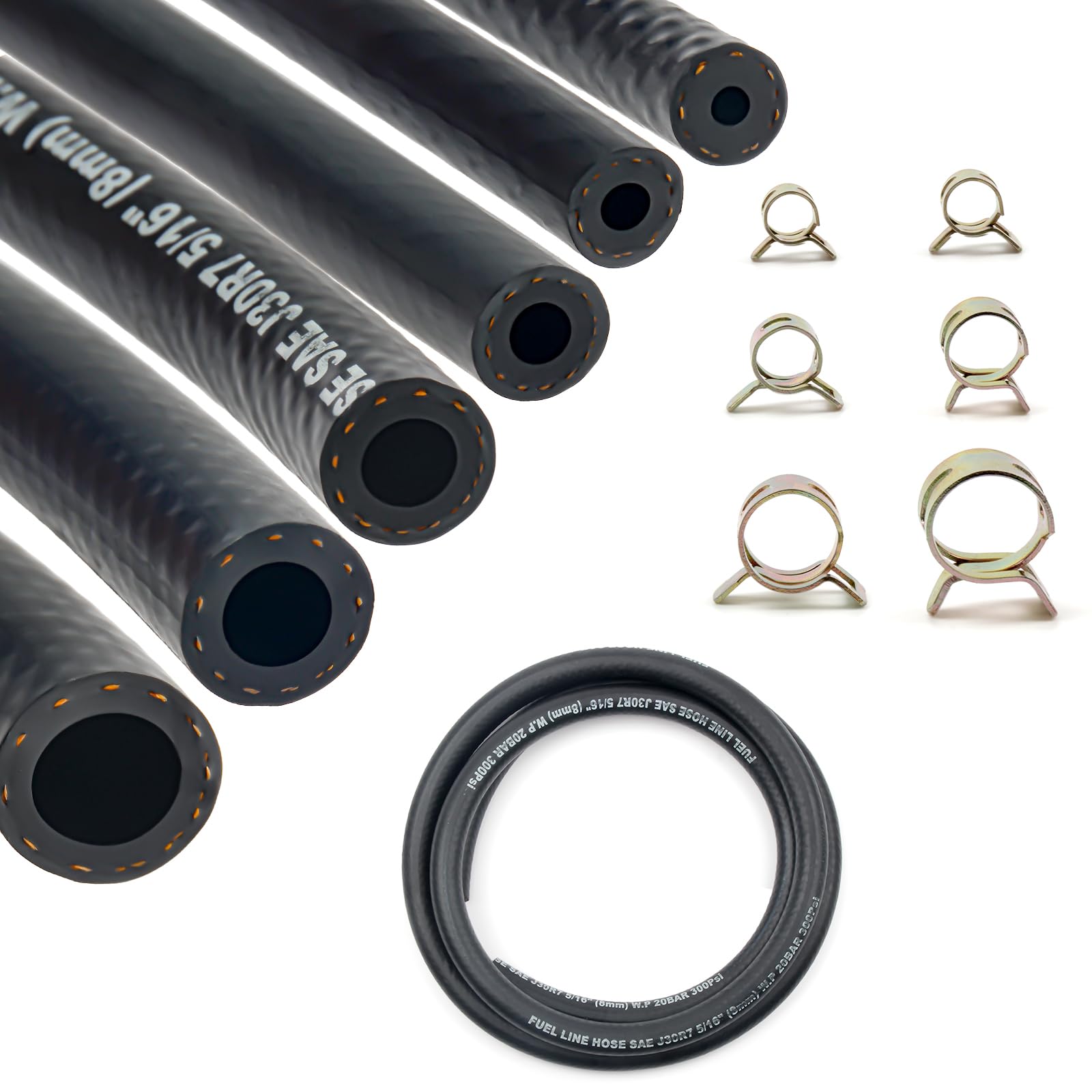 Shineyoo fuel line hose kit with six sizes, ideal for versatile small engine repairs.