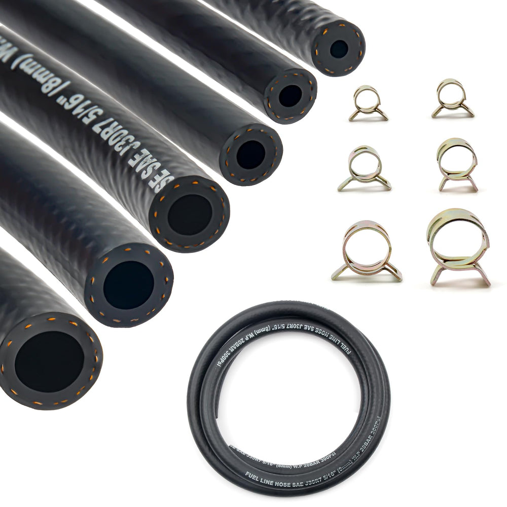 Shineyoo fuel line hose kit with six sizes, ideal for versatile small engine repairs.