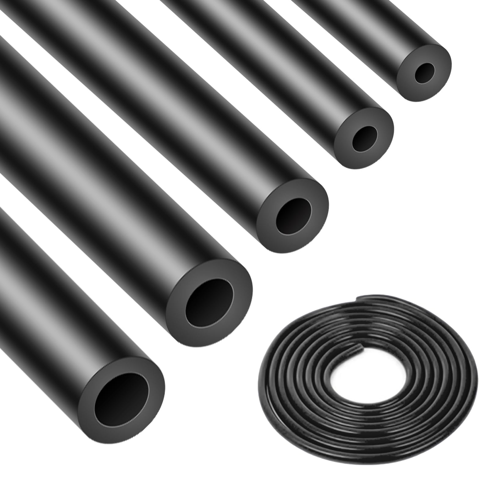 Shineyoo silicone vacuum tubing, 3mm ID, 1-8in, ideal for engine bay air transport.