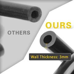 Shineyoo silicone vacuum tubing, 5-16in ID-8mm OD, ideal for custom piping.
