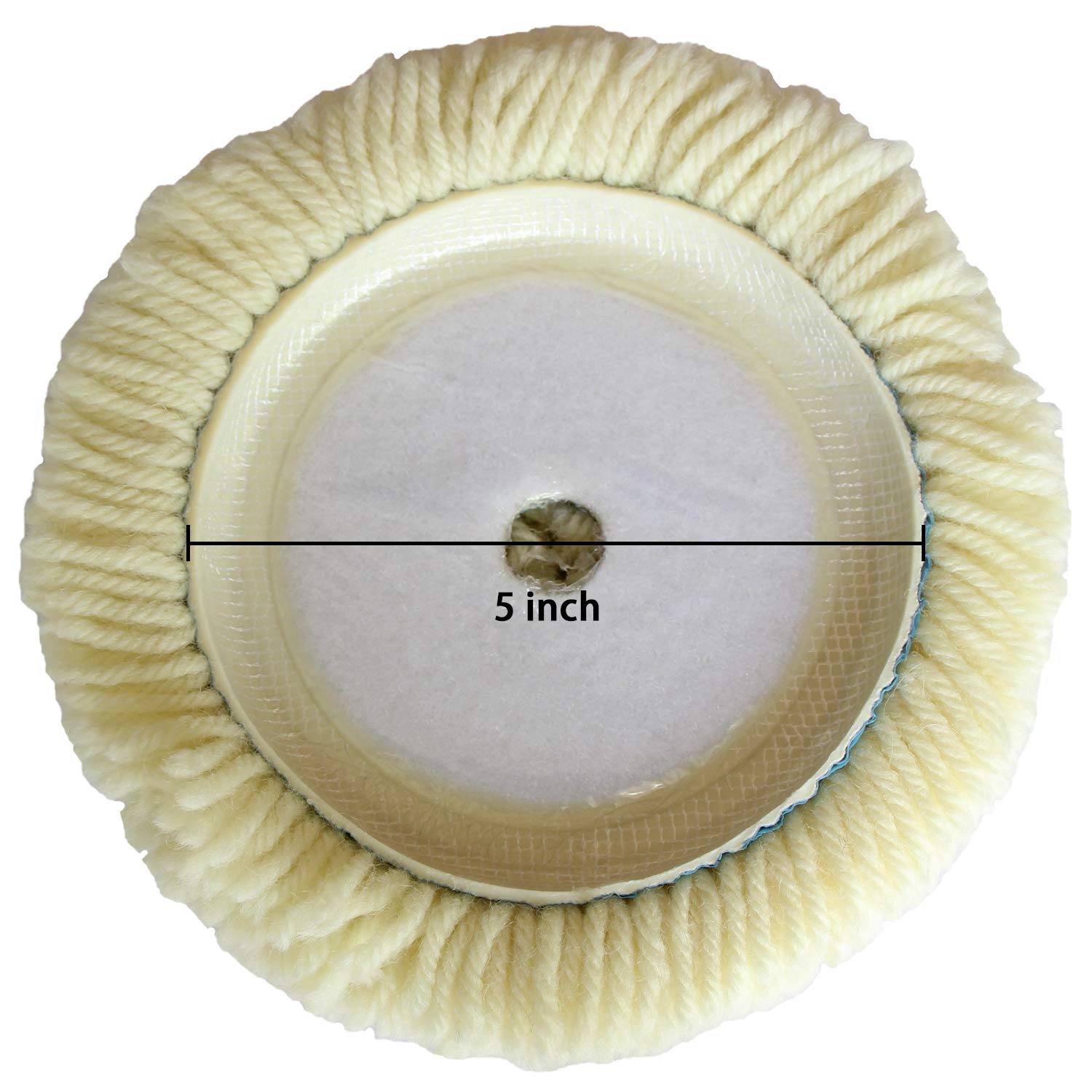 Close-up of Shineyoo natural wool pads highlighting fibers for a smooth finish.