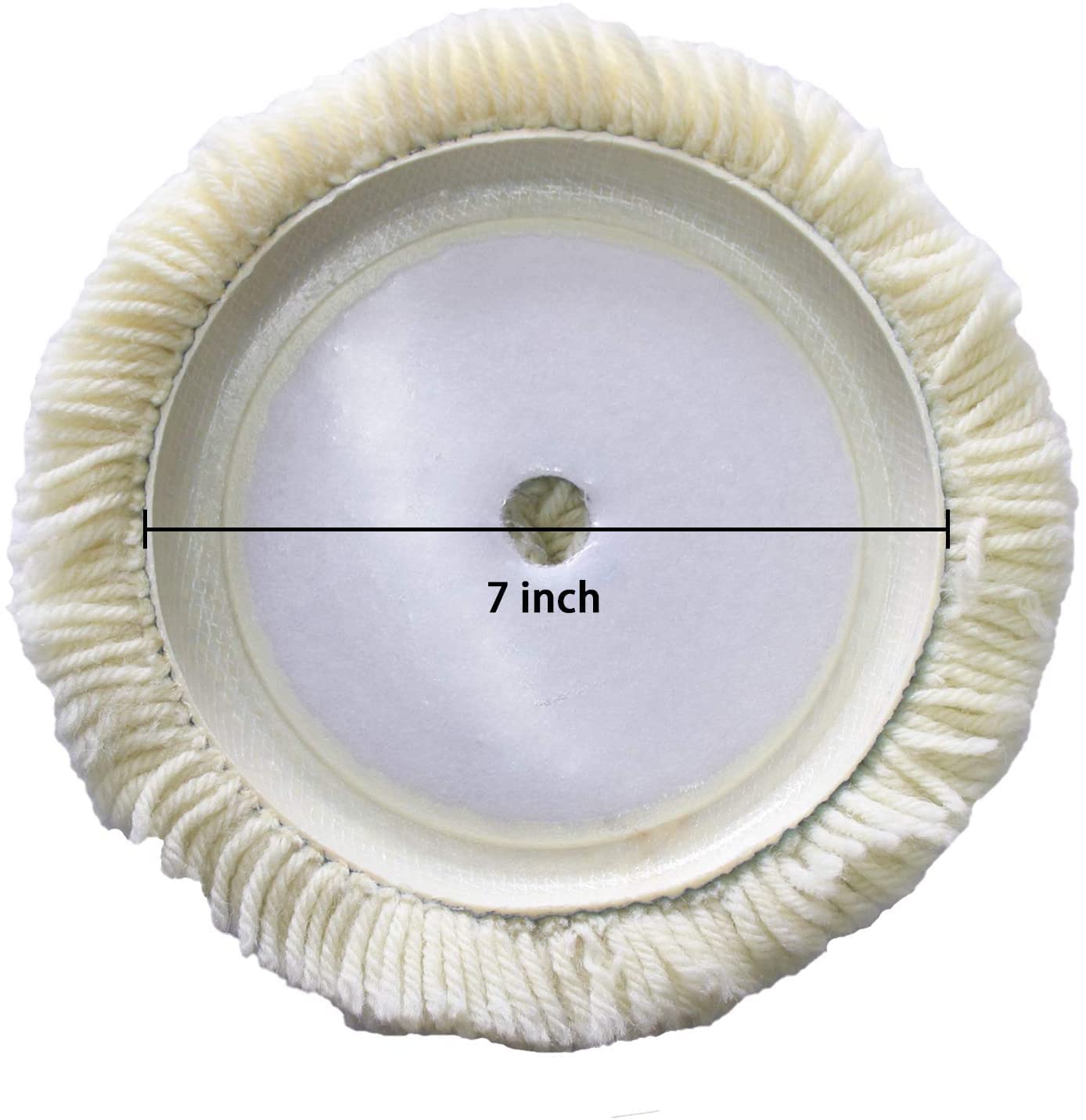 Shineyoo wool pad backing and curved edge for smoother polishing
