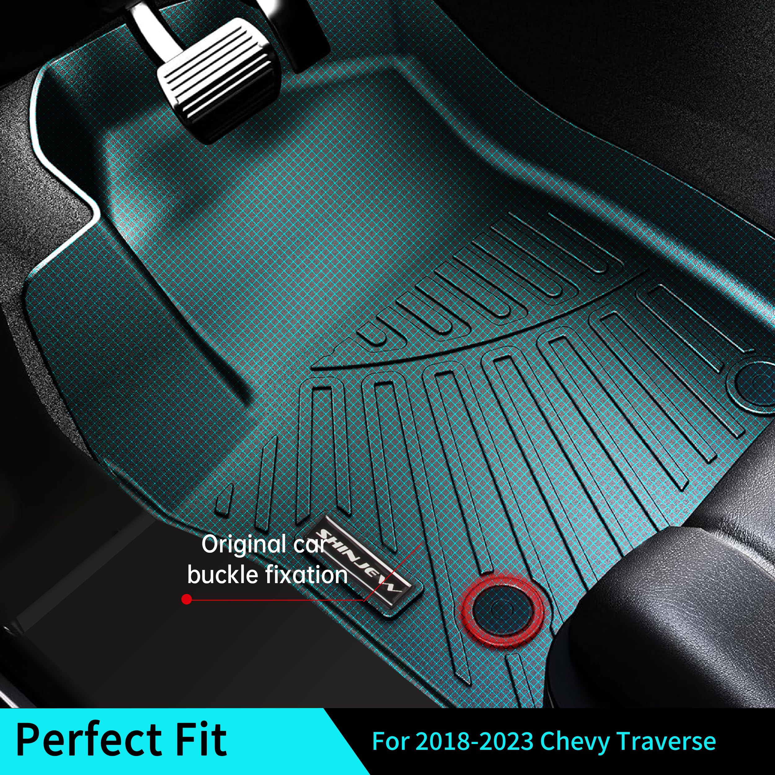 SHINJEW Traverse mats featuring non-slip buckles for secure installation
