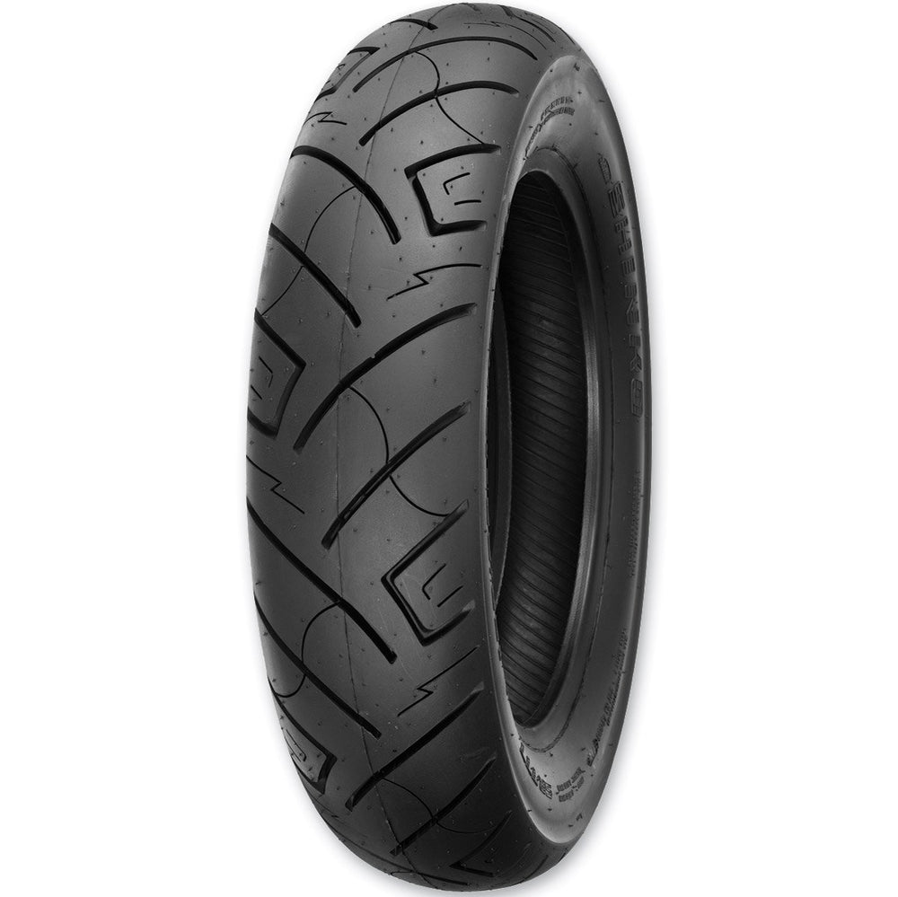 Shinko 777 Front H.D. tire on road demonstrates traction