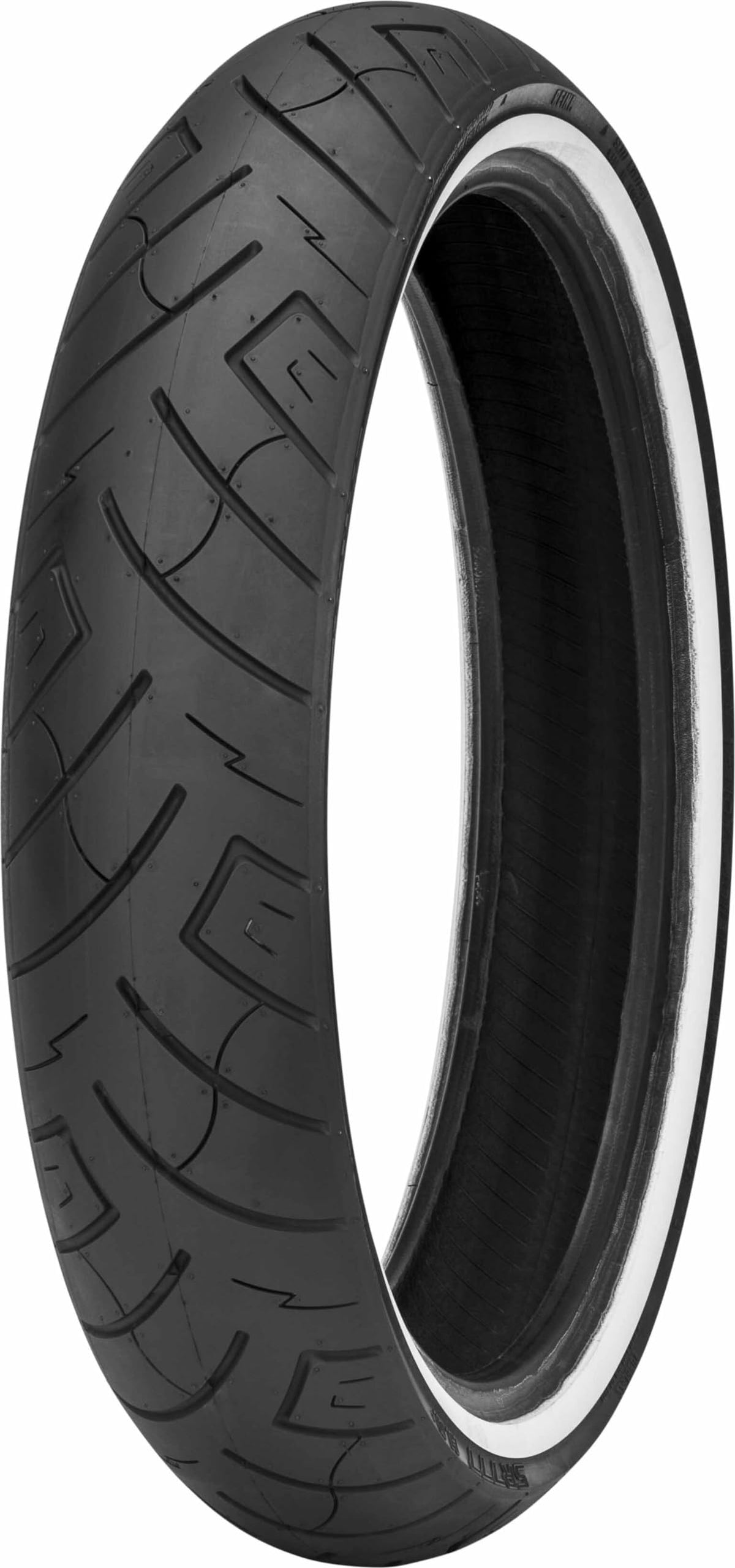 Shinko SR777 HD white-wall front tire 100/90-19 for cruisers, classic look