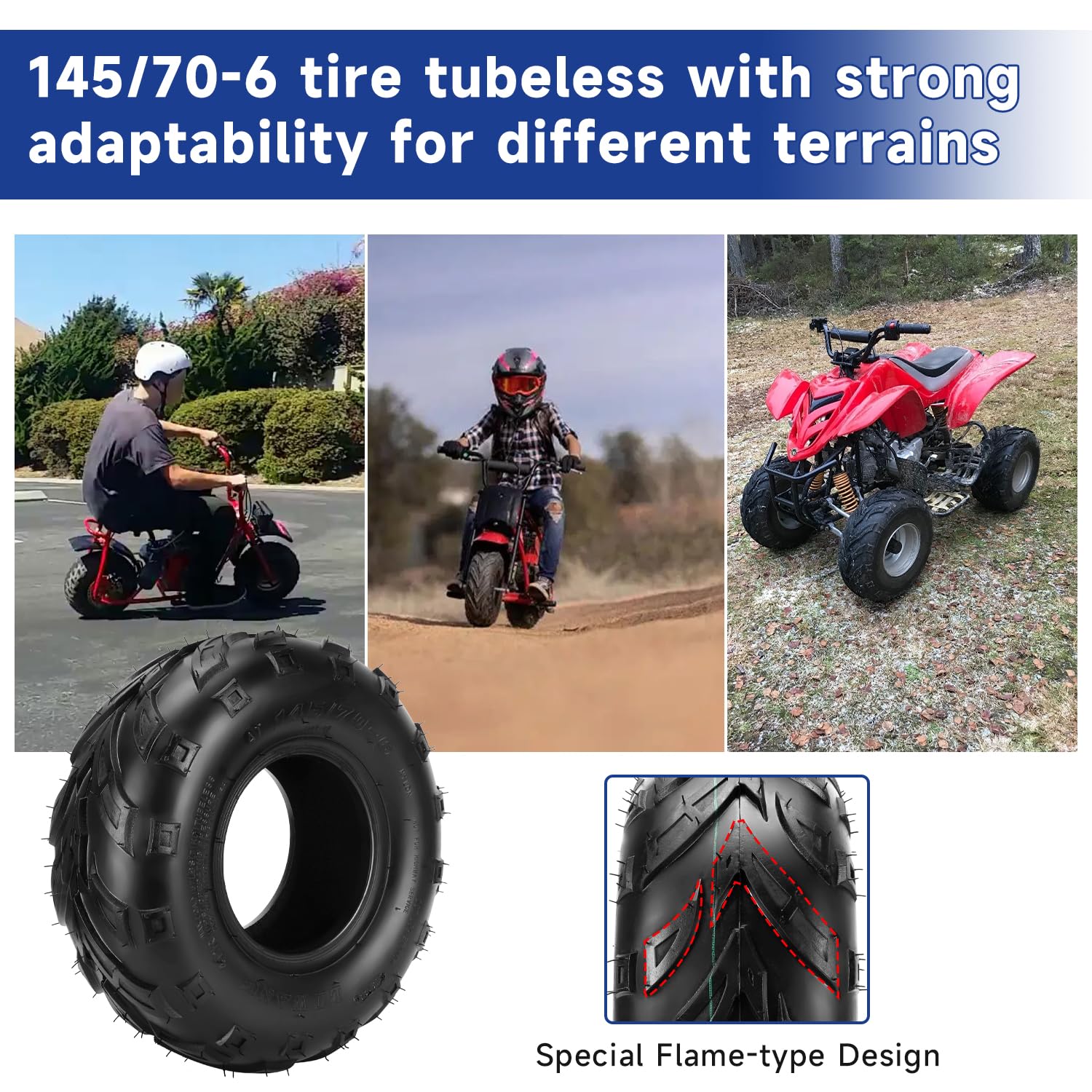 SHIQINHA 145/70-6 tools included with rasp and insert tools for repairs