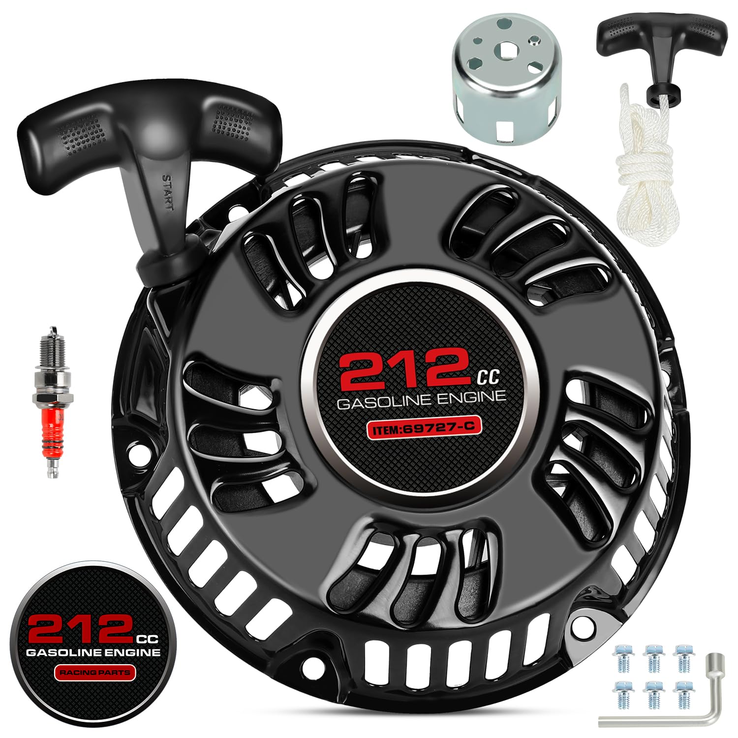 SHIQINHA 212cc pull-start assembly ready for Predator engines.