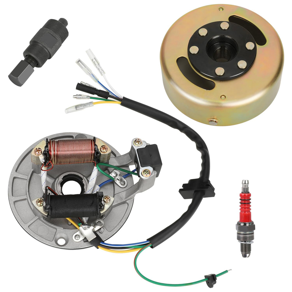 SHIQINHA 2-coil ignition stator for ATVs delivering stable power